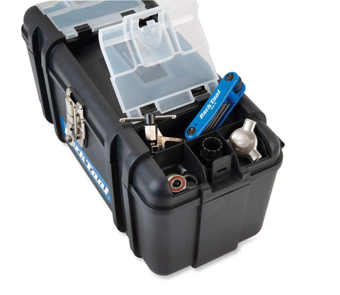 Home Mechanic Bicycle Repair Starter Kit with 15 Essential Tools and Custom Tool Box