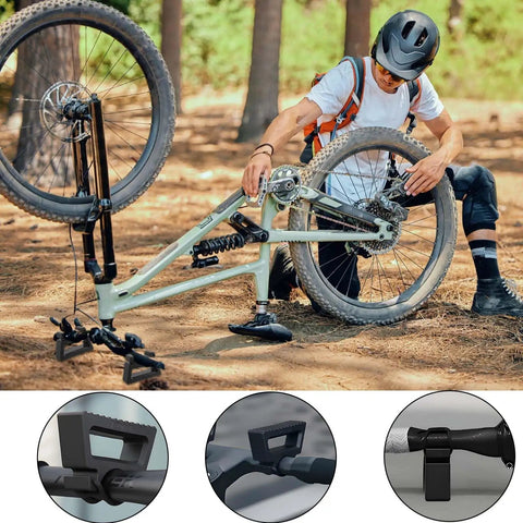1 Pair Bike Handlebar Bracket Clamp For 29 To 34mm Bars, No Slip Lightweight Mount For Bike Work Stand in maintenance use