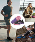 Hiking Barefoot Water Shoes For Men And Women Quick Dry Beach Swim Shoes With Thick Rubber Soles Toe Cap And Non Slip Treads
