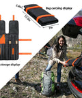 42 Inch Fire Tongs And Fire Poker Set Beefy Heavy Duty Detachable Log Grabbers bag display and outdoor use