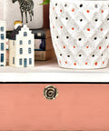 Vintage Rose Flower Cabinet Knobs Two Pack Classic Floral Drawer Pulls Heavy Duty Zinc Alloy Furniture Hardware For Dresser And Shoe Closet Smooth Grip Top Notch Home Decor Upgrade Built Tough Real Deal on a pink drawer.