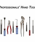 Five Piece Punch And Chisel Set With Vinyl Pouch Includes Three Eighths Inch And Five Eighths Inch Cold Chisels, center punch