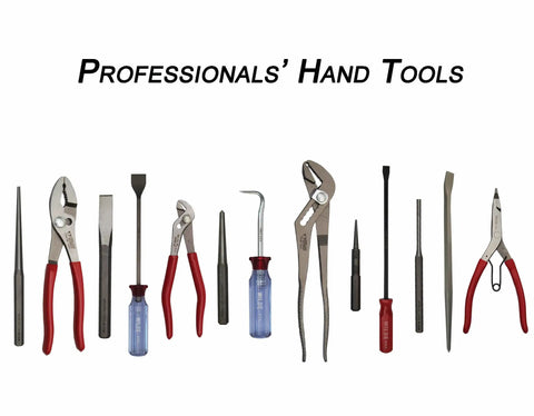 Five Piece Punch And Chisel Set With Vinyl Pouch Includes Three Eighths Inch And Five Eighths Inch Cold Chisels, center punch