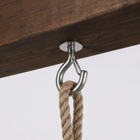 Heavy Duty Built To Last Stainless Steel M8 Hanger Bolts With Large Opening Hooks And Nuts For Swing Chairs Hammocks Racks Chains