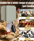 Smooth Operator 16 Group Automatic Poultry Feeder With Programmable Timer for feeding ducks, chickens, and pigeons.