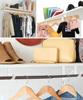 Heavy Duty Closet Rod Brackets 4 Pack White 11 X 11 X 1 Inch Shelf And Rod Support Brackets for Hanging Clothes and Storage