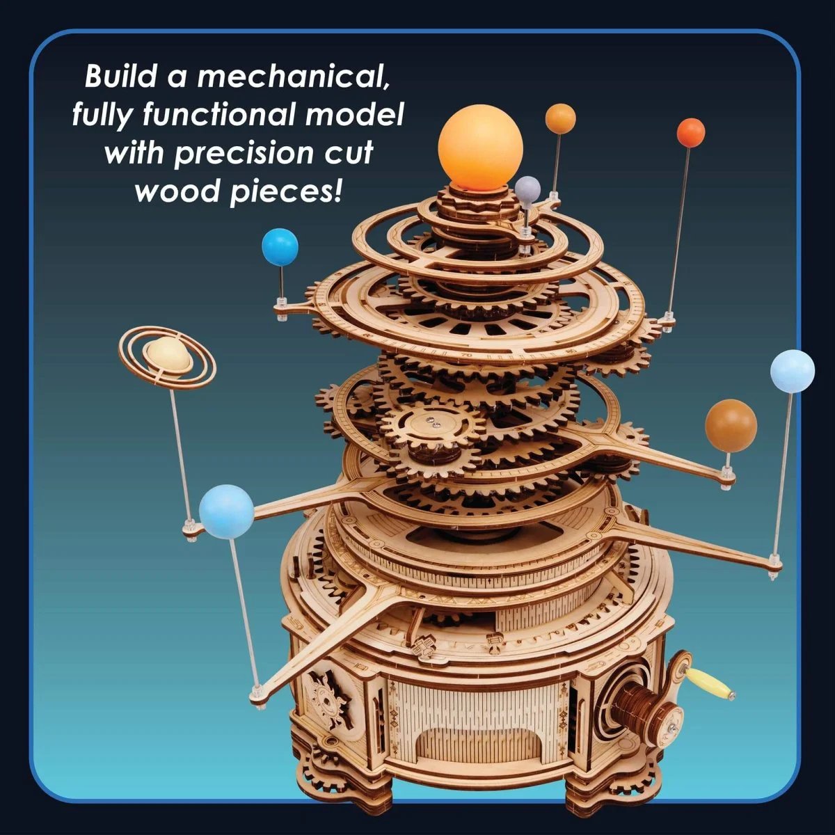 Solar System Wood Puzzle Kit 🚀 STEM Fun for All Ages ✓