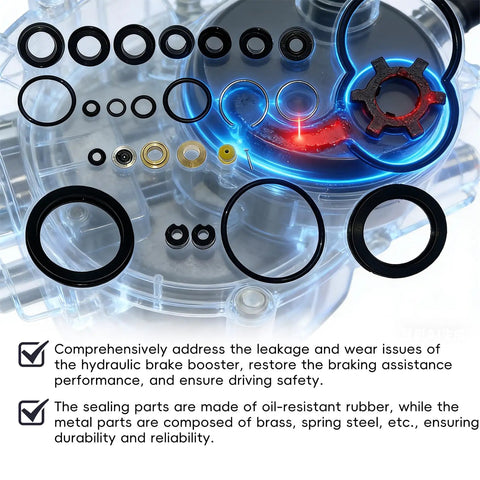 DIY Hydraulic Booster Seal Repair Kit 2771004 For GM Brake System Complete Replacement Seals Easy Install Step By Step Instructions