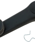 Window Crank Handle For Select Models, Textured Gray, durable replacement part, easy to install, shown with attachment clip.