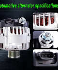 Alternator Replacement For 2007 2012 Nissan Altima, Sentra, X-Trail 2.5L L4 Engine Fits 11258 shown with specifications