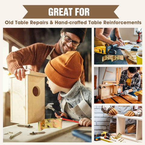 Heavy Duty Iron Corner Braces For Table Legs Bring Serious Stability And End That Nasty Wobble Problem Forever On Dining Tables Or Wooden Desks Kerf Mount Hardware Is Made To Perform Tough, workbench repairs and woodworking.