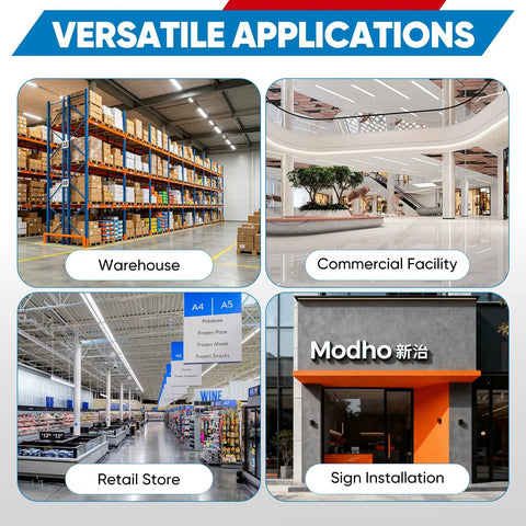 Slick Electric Hydraulic Single Mast Lift in warehouse and commercial facility for versatile applications, showcasing height and load capacity.