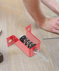 Ceiling Spring Vibration Isolator Hanger for Noise Free No Drama Home Theater and HVAC Installations 30 To 50 Kg Load Capacity Adjustable Ceiling Damper for Air Conditioners and Ventilation Systems Ultra Quiet Vibration Dampener, red steel spring bracket