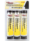 Amber Multi-Purpose Lithium Grease Cartridge Pack Of 3 Oz Heavy Duty Lubricant For Chassis And U-Joints Great For Automotive And Industrial Use