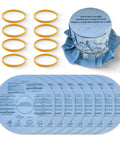8 Pack Reusable Wet Dry Vac Disc Filters With Retaining Bands For 5 Gallon And Larger Shop Vacuums Heavy Duty Replacement
