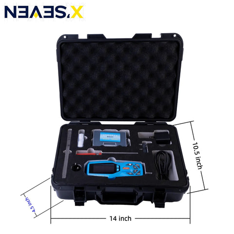 Handheld Surface Roughness Tester Digital Profilometer For Ra Rz Rt Measurements With USB Data Export Ideal For Metal Coating And Plastic QC Pro Grade On The Go Portable Precision Inspection Tool in 14-inch case