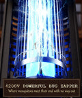 Dual LED Bug Zapper Outdoor 15W Mosquito Zapper 4200V Electric Fly Trap Western Theme close-up of electric grid
