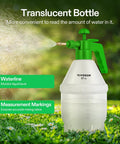 27 Ounce Handheld Pump Sprayer with Adjustable Brass Nozzle for Plant Watering and Garden Care on grass background
