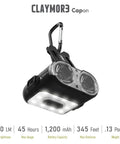 Clip On Cap Light 120H LED Rechargeable Headlamp Waterproof USB C Hat Light for Camping Running Hiking, 500 Lumens