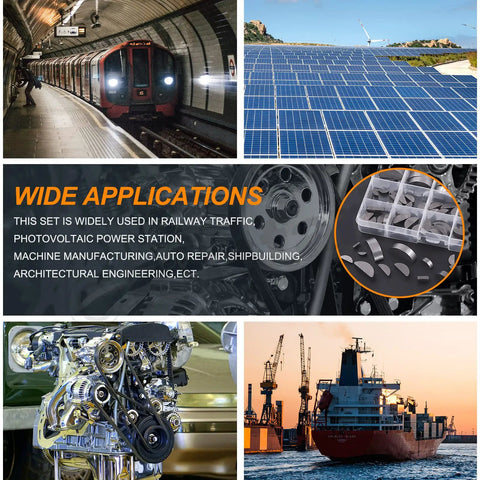 Woodruff Key Stock Assortment Kit 155 Piece Half Moon Semicircle Flywheel Key Set With 17 Sizes in various industrial applications