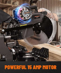 DOVAMAN 12-inch dual-bevel sliding miter saw with laser guide