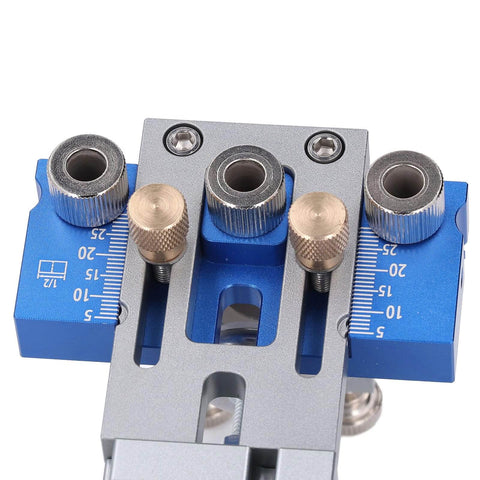 Dowel Jig Kit With Self Centering Adjustable Woodworking Tool 6 Bushings And 3 Drill Bits Sweet Setup For Furniture Assembly