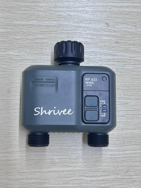 Smart WiFi Hose Timer With 2 Zones, Long Range 984ft RF, App And Voice Control With Alexa Google Tuya, Rain Delay