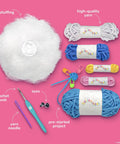 Bluebird Crochet Kit For Beginners With Pre Started Magic Loops Yarn Crochet Hook Starter Hooks And Step By Step Tutorials displayed
