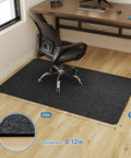 55X35 Inches Anti Slip Chair Mat For Hardwood Floors Under Desk, shown with office chair on hardwood, large protector