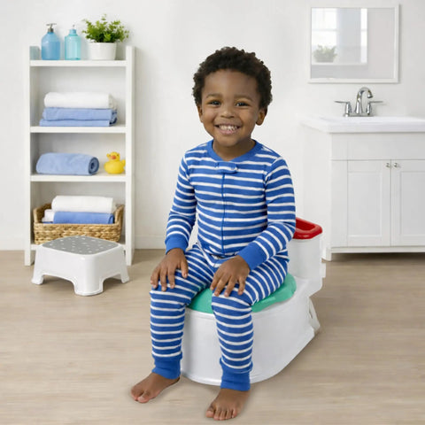 Skip The Fuss And Stress With This Convertible Toddler Potty Step Seat, Loaded With Playful Sound Effects And Sticker Charts, Flawless Floor To Toilet Converter, Parents And Littles Will Dig This Setup