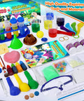 Over 100 Science Lab Experiments Kit For Kids, Hands On STEM Projects And Awesome Educational Toys, Chemistry Set display
