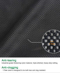 Close-up of nylon mesh material from Large Pump Barrier Bag For Pond And Pool Filtration, emphasizing 1.7mm holes.