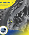 Heavy Duty Rear Abs Wheel Speed Sensor Pair For Hyundai Santa Fe Veracruz Kia Sorento mounted near rear wheel assembly.