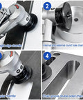 Aepiraza Mini Pneumatic Chamfering Machine Air Tool Deburrer for various chamfering techniques on metal and wood surfaces.