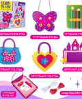 Kids Sewing Kit For Beginners 6 Easy DIY Felt Crafts For Girls Aged 4 5 6 7 8 Learn To Sew Unicorn Purse Bags Picture Frame