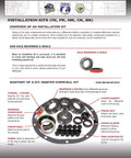Diff Master Overhaul Kit With Koyo Bearings For 1999 To 2008 GM 8.6 Inch Differential components layout and features