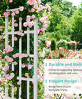 White Vinyl Garden Arbor For Weddings And Outdoor Parties PVC Arch Backdrop For Ceremony Garden Trellis For Climbing Plants