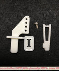 Nylon Control Horn Kit With 30 Pieces Four Hole Rudder Angle Horns, U Clips And Screws For RC Model Aircraft Rudder And Aileron