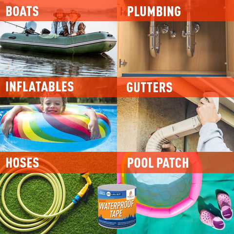 Heavy Duty Waterproof Tape For Leaks Tough As Nails All Weather Sealant For Outdoor And Indoor Repairs Marine Grade