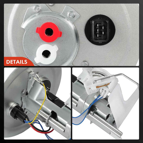 Electric Fuel Pump Assembly Replacement For Ford Contour Mercury Cougar Mystique 2.5L V6 1998 1999 details view of connections and assembly