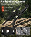 Lawn Mower Blades For Honda HRR216 HRX217 Walk-Behind Mowers Twin High Lift Mulching Blade Set 21 Inch close-up view