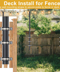 Two Pack 8 Foot Heavy Duty Metal String Light Poles For Outdoor Deck Garden Fence Yard Party And Wedding Lighting Kit