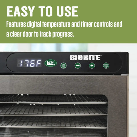 Top Shelf 16 Tray Stainless Steel Food Dehydrator Engineered For Homemade Snacks Jerky Fruits And Veggies With Huge Capacity Countertop Kitchen Appliance with digital controls.