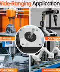 Wide-ranging applications of Nema 17 Stepper Motor 2 Phase 1.8 Degree 0.16 Nm High Torque Bipolar with 4 wire cable for 3D printers and CNC.