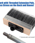 7 Inch Deck Stain Brush Applicator For Wood Fence Brick And Concrete Surfaces Heavy Duty Outdoor Oil Staining Brush with extension pole