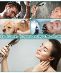 Rock Solid 304 Stainless Steel Shower Head Shut Off Valve With Half Inch Female To Male Npt Threads For No Sweat Water Flow Control And Compact Rv Setup, featuring various users enjoying showers.