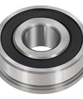 Ten Pack Flanged Bearings One Half Inch Bore And One And One Eighth Inch Outer Diameter For Wheel Hubs Beefed Up Heavy Duty Replacement For Wheelbarrows Garden Carts And Hand Trucks With Secure Flange And Smooth Rolling, steel sealed bearing