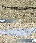 Before and after using Concrete Crack Repair Tube Liquid Filler For Driveways And Patios Ready To Use Cement with strong adhesion