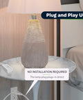 Table Top Plug In Dimmer For Lamps With Quiet Slide Control No Pro Needed Easy Plug In Installation on marble table.