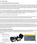 RS485 interface circuit design diagram with plug pin assignment details